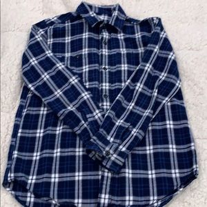 DONATED Gap boys xxl/14-16 button down plaid shirt